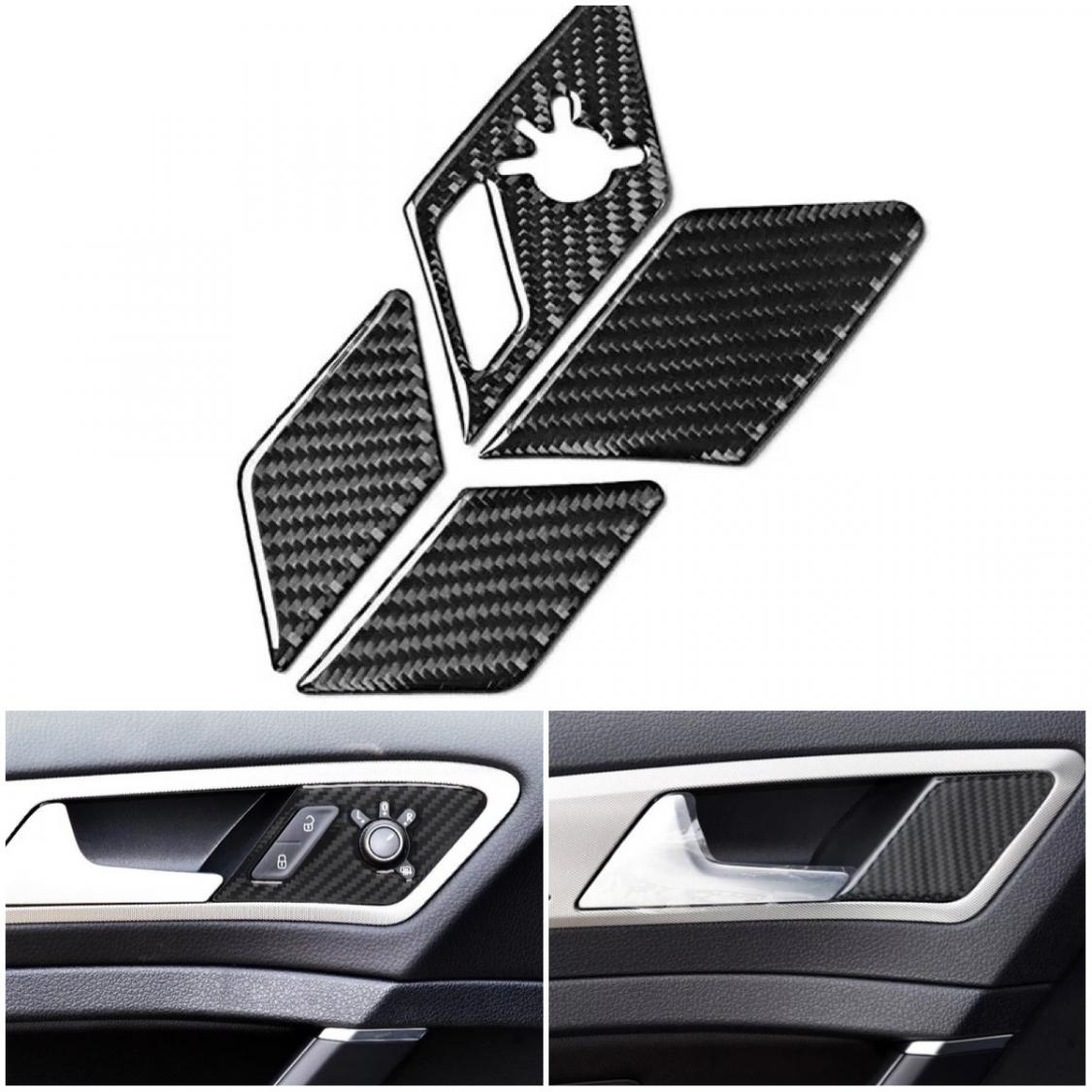 Carbon Fiber Auto Türgriff Abdeckung Trim Zubehör für Volkswagen VW Golf 7  VII MK7 2014-2017 Auto Dekoration werkzeuge - AliExpress