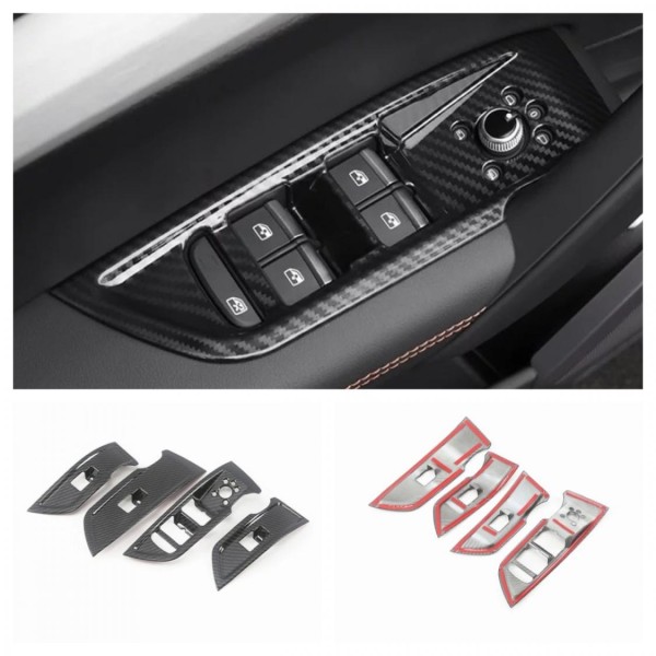 Carbon Optik Fensterheber Rahmen Blende Abdeckung  Geeignet Für Audi Q5 SQ5 FY TDI TFSI