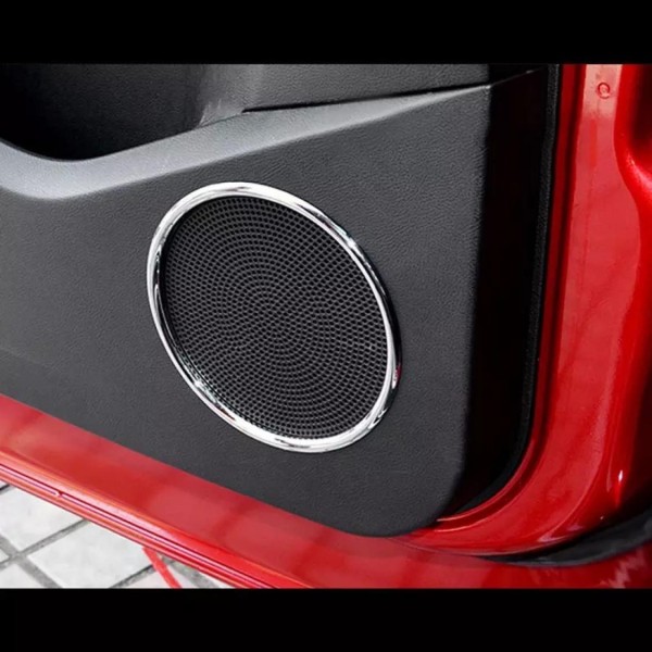 Chrome Lautsprecher Ringe Blende Abdeckung Rahmen in ABS Kunststoff Geeignet Für Ford Kuga