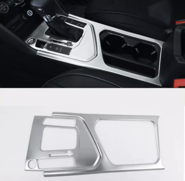 Edelstahl Mittelkonsole Becherhalter Blende Rahmen Abdeckung Geeignet Für  VW Tiguan 2 AD1