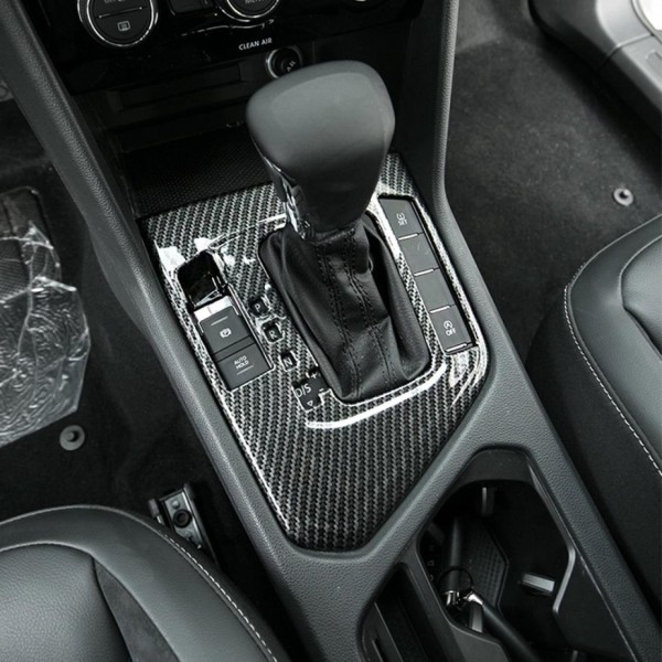 Mittelkonsole Schalttafel Automatikgetriebe ohne Start Stop Knopf in Carbon Optik Geeignet Für VW Tiguan 2 AD1