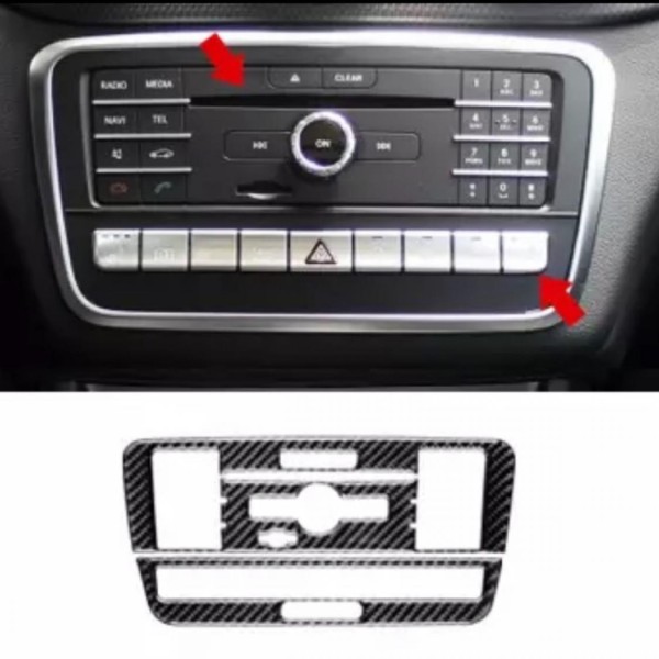 Radio Rahmen Blende Veredelung Passend Carbon Flex Geeignet Für Mercedes Benz A B Klasse GLA CLA
