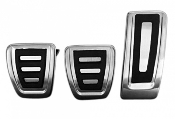 Pedale Pedalkappen aus Edelstahl Geeignet Für Audi A4 B8 S4 A5 S5 Q5 SQ5 Geeignet Für Schaltgetriebe