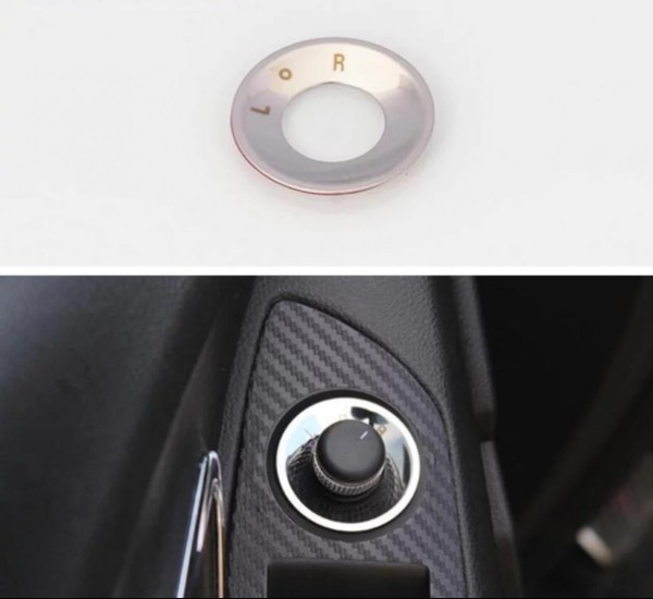 Edelstahl Rahmen Spiegelverstellung Knopf Abdeckung Veredelung Geeignet Für Opel Astra Mokka Insignia