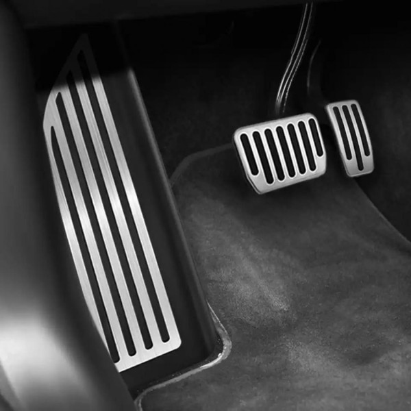 Pedale Pedalkappen Fußstütze aus Edelstahl Geeignet Für Tesla Model 3