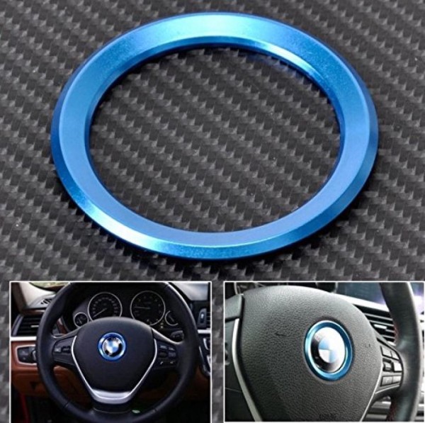 Lenkrad Emblem Rahmen 46 mm Innendurchmesser Blau Geeignet Für BMW