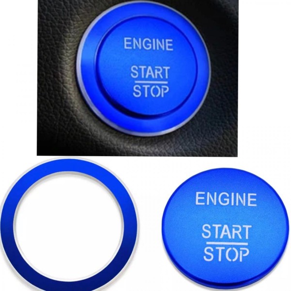 Start Stop Blende Abdeckung Rahmen in Blau Passend Für Mercedes Benz A B C Klasse GLA GLC GLE GL ML
