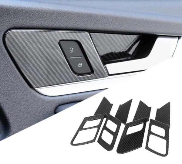 Türgriff Schalen Lautsprecher Blende Abdeckung Rahmen Carbon Optik Passend Für Audi Q5 SQ5 FY