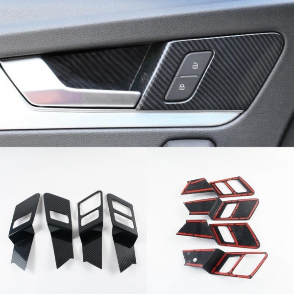 Türgriff Schalen Lautsprecher Blende Abdeckung Rahmen Carbon Optik Geeignet Für Audi Q5 SQ5 FY