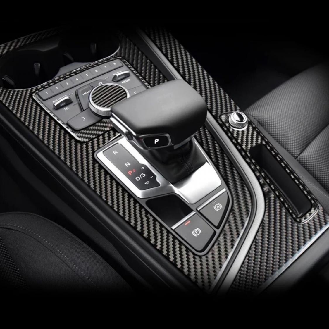 Schalttafel Becherhalter Rahmen Flex Carbon Blende Geeignet Für Audi A4 S4  RS4 B9 A5 S5 RS5 F57