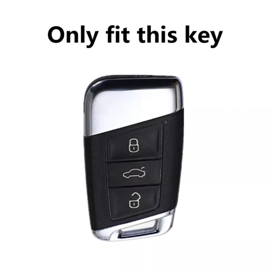 Smart Schlüssel Gummi Schlüsselhülle in Rot Geeignet Für VW Golf 7 T-Roc  Tiguan 2 Passat B8 Aerton
