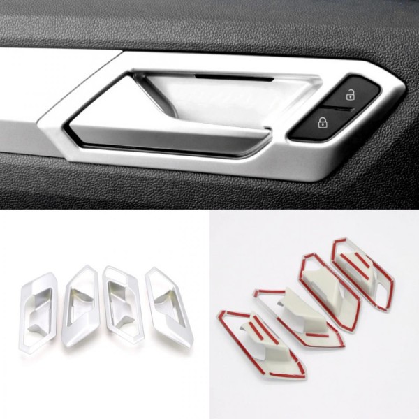 Edelstahl Fensterheber Rahmen Blende Abdeckung in Carbon Optik Geeignet Für  VW T-Roc TDI TSI