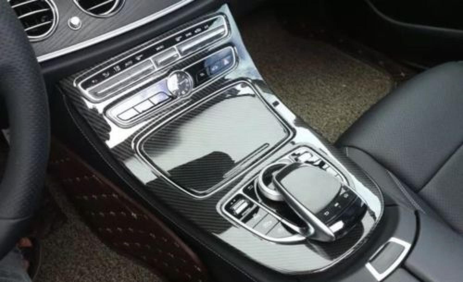Carbon Look Mittelkonsole Schalttafel Armaturenbrett für Mercedes