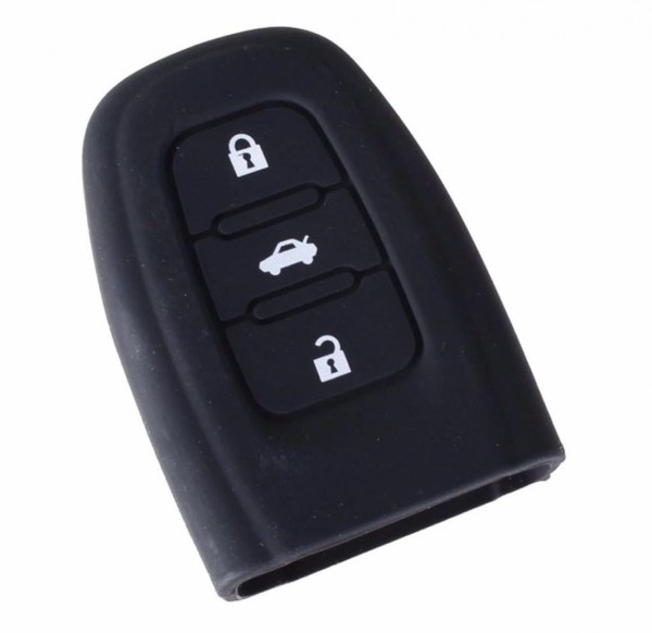 Schlüsselhülle Klappschlüssel Cover Gummi Audi  Q5 SQ5 Schwarz