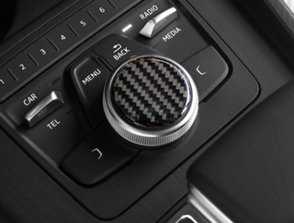 Multimedia Flex Carbon Drehknopf Abdeckung Blende Geeignet Für Audi A4 S4 RS4 B8 A5 S5 RS5 Q5 SQ5