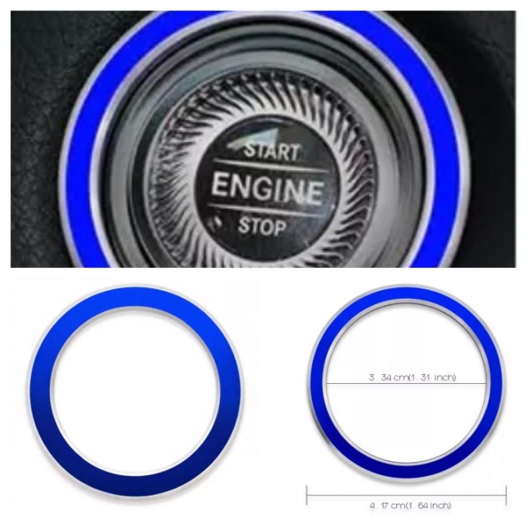 Aluminium Zündung Ringe Blau Rahmen Geeignet Für Mercedes Benz E W213 S213