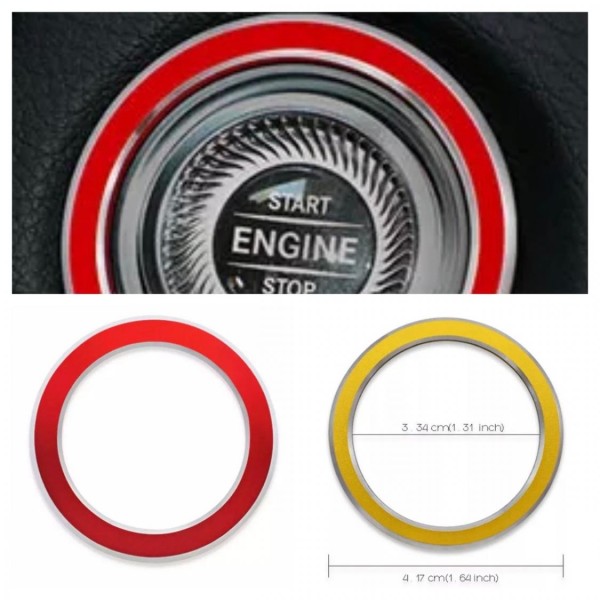 Aluminium Zündung Ringe Rot Rahmen Geeignet Für Mercedes Benz E W213 S213