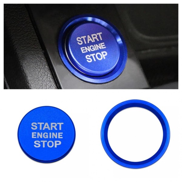Start Stop Ring Abdeckung Alu Blau Passend Für VW Golf 7 Tiguan T-Roc Passat B8 Arteon Caddy