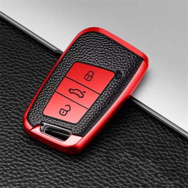 Schlüssel Gummi Cover Schlüsselhülle in Rot Geeignet Für Audi A4