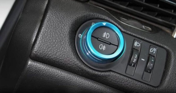 Lichtschalter Alu Ringe Geeignet Für Opel Mokka Blau