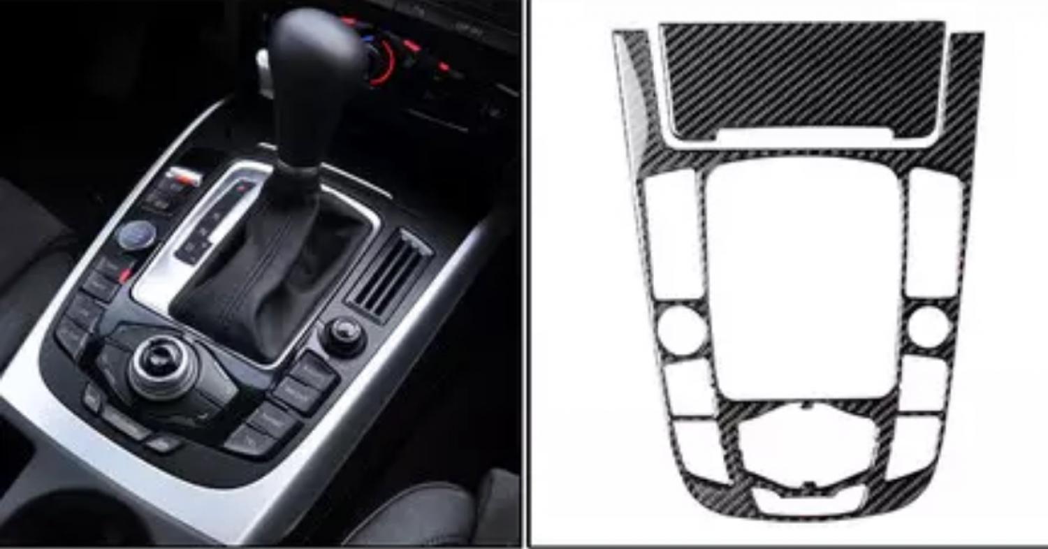 Mittelkonsole Schaltknauf Abdeckung Geeignet Für Audi A4 A5 Q5 Flex Carbon  Optik