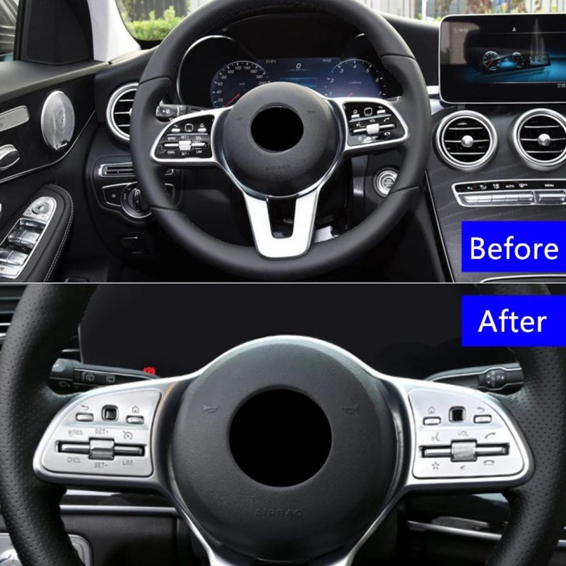 Passend zu Mercedes C E GLC Strass Glitzer Command Multimedia Tasten Blende